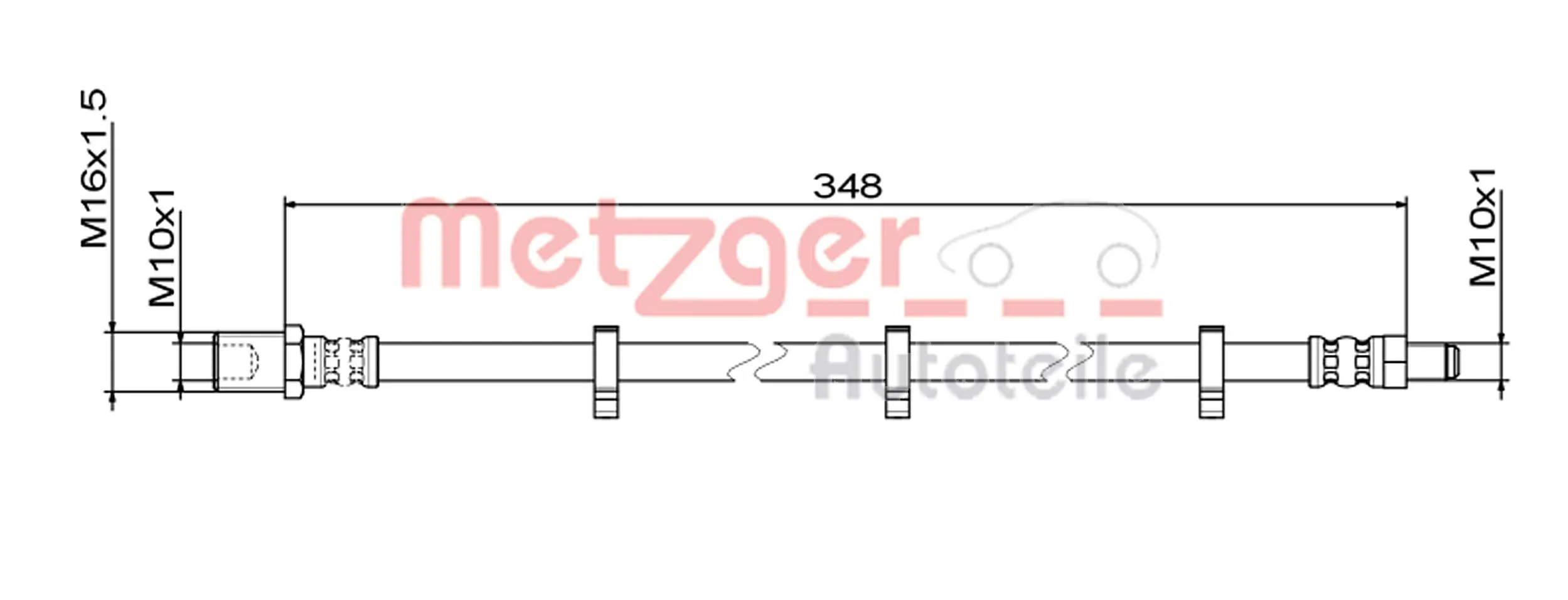 Flexible de frein METZGER 4111498