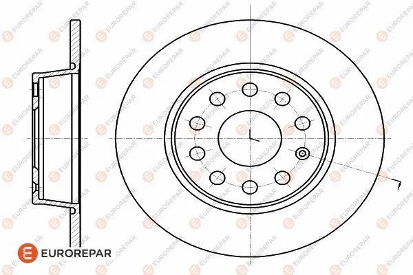 Disque de frein EUROREPAR 1618886780