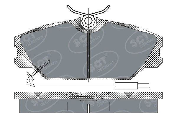 Kit de plaquettes de frein, frein à disque SCT - MANNOL SP 215 PR