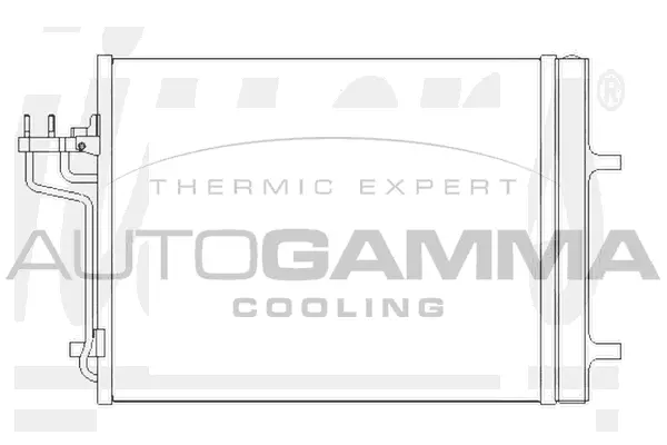 Condenseur, climatisation AUTOGAMMA 107656