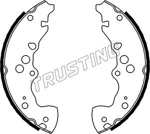 Jeu de mâchoires de frein TRUSTING 111.249