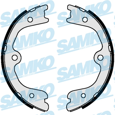 Jeu de mâchoires de frein, frein de stationnement SAMKO 89490