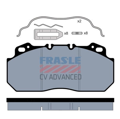 Kit de plaquettes de frein, frein à disque FRAS-LE PD/112-K007-CV
