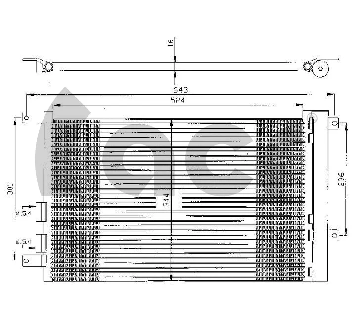 Condenseur, climatisation ACR 300362