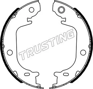 Jeu de mâchoires de frein, frein de stationnement TRUSTING 115.340