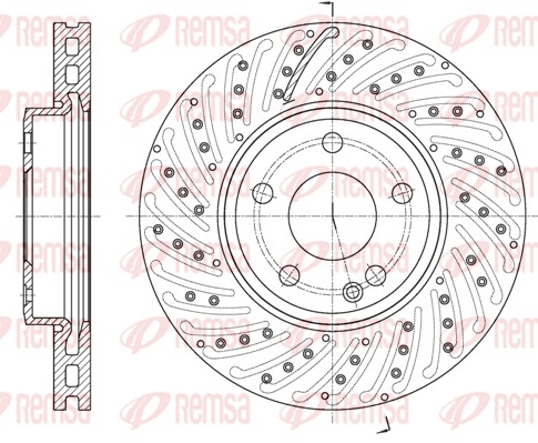 Disque de frein REMSA 61836.10