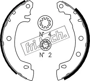 Jeu de mâchoires de frein fri.tech. 1088.225