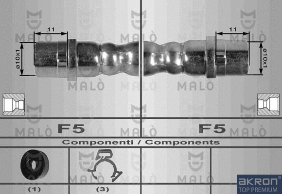 Flexible de frein AKRON-MALÒ 8971