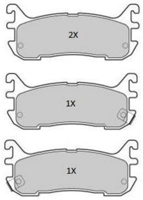 Kit de plaquettes de frein, frein à disque FREMAX FBP-1912