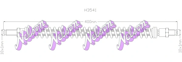 Flexible de frein KAWE H3541