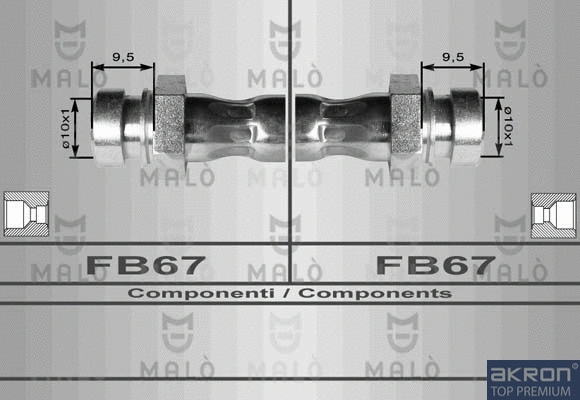 Flexible de frein AKRON-MALÒ 80150