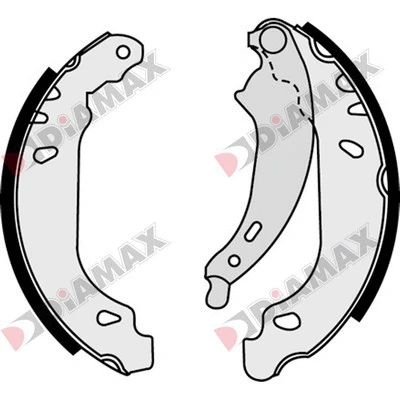 Jeu de mâchoires de frein DIAMAX N01011
