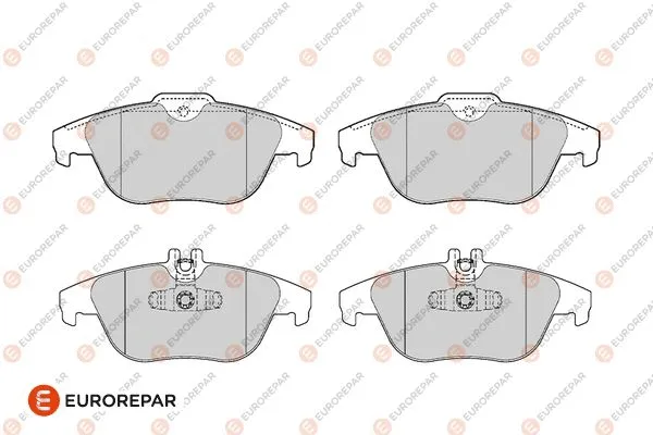 Kit de plaquettes de frein, frein à disque EUROREPAR 1686268480
