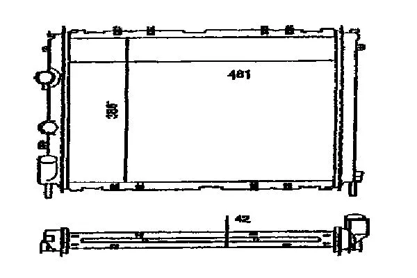 Radiateur, refroidissement du moteur ORDONEZ 2060163
