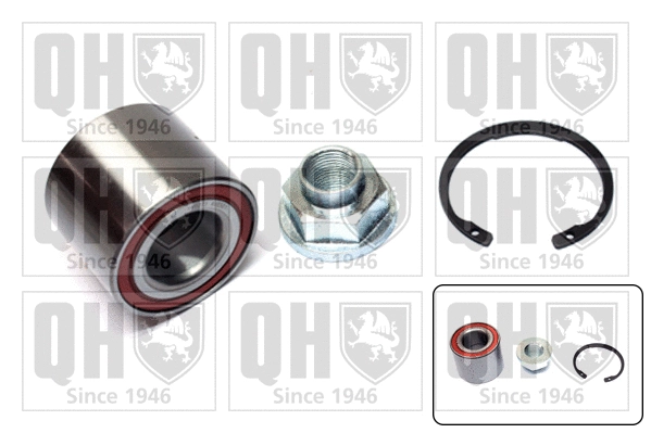 Kit de roulements de roue QUINTON HAZELL QWB1421