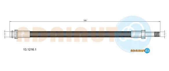 Flexible de frein ADRIAUTO 13.1216.1