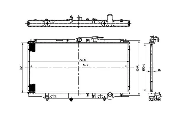 Radiateur, refroidissement du moteur ORDONEZ 2066068