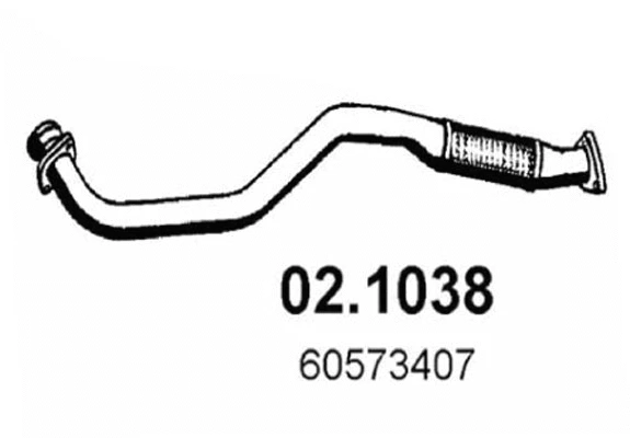 Tuyau d'échappement ASSO 02.1038