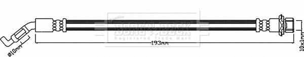 Flexible de frein BORG & BECK BBH7951