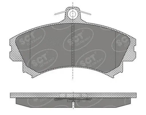 Kit de plaquettes de frein, frein à disque SCT - MANNOL SP 602 PR
