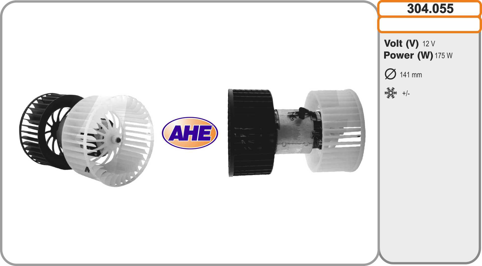 Pulseur d'air habitacle AHE 304.055