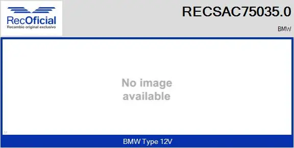 Compresseur, climatisation RECOFICIAL RECSAC75035.0
