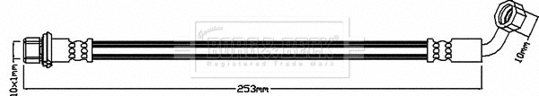 Flexible de frein BORG & BECK BBH8606