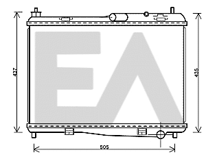 Radiateur, refroidissement du moteur EACLIMA 31R22091