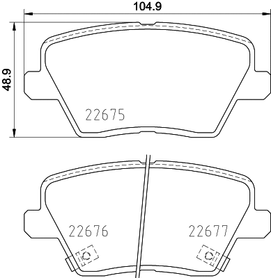 Kit de plaquettes de frein, frein à disque MINTEX MDB4034
