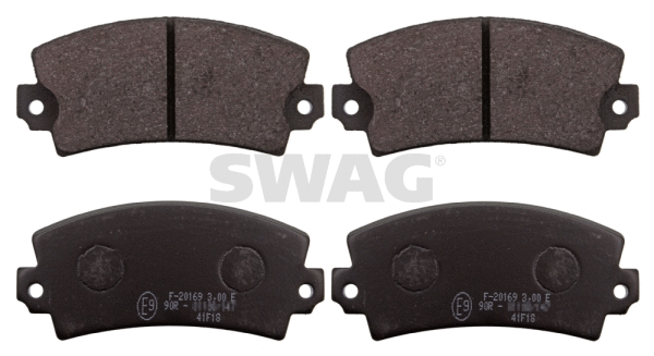 Kit de plaquettes de frein, frein à disque SWAG 60 11 6179