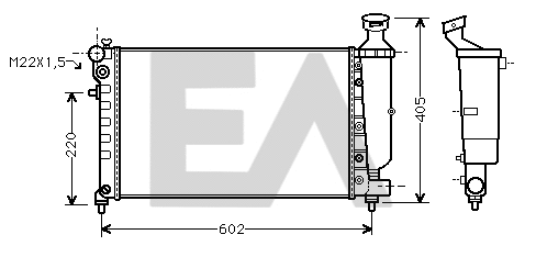 Radiateur, refroidissement du moteur EACLIMA 31R10074