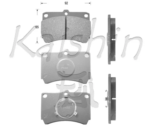 Kit de plaquettes de frein, frein à disque KAISHIN FK3049