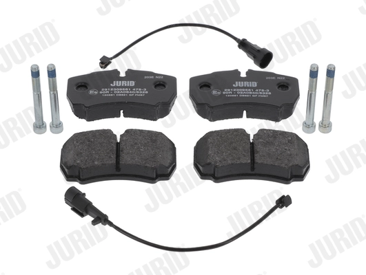 Kit de plaquettes de frein, frein à disque JURID 2912309561