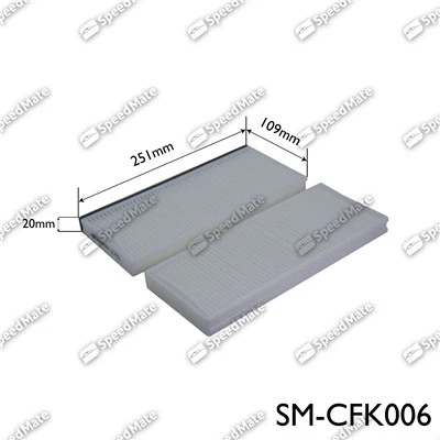 Filtre, air de l'habitacle SpeedMate SM-CFK006