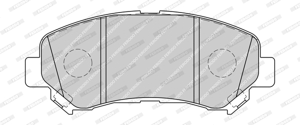 Kit de plaquettes de frein, frein à disque FERODO FDB4051-D