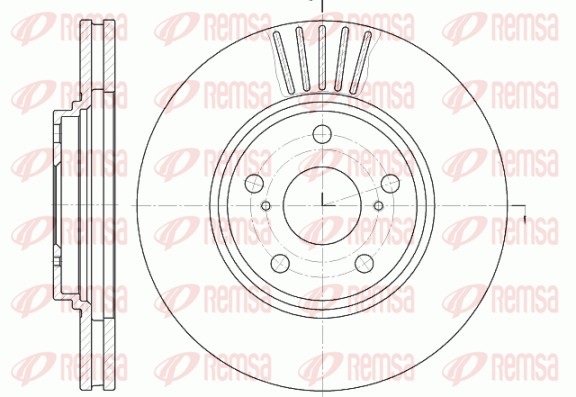 Disque de frein REMSA 61228.10