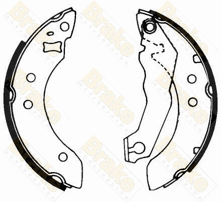 Jeu de mâchoires de frein Brake ENGINEERING SH2151