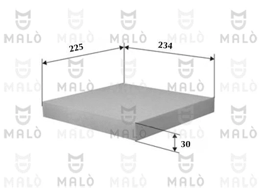 Filtre, air de l'habitacle AKRON-MALÒ 1531191