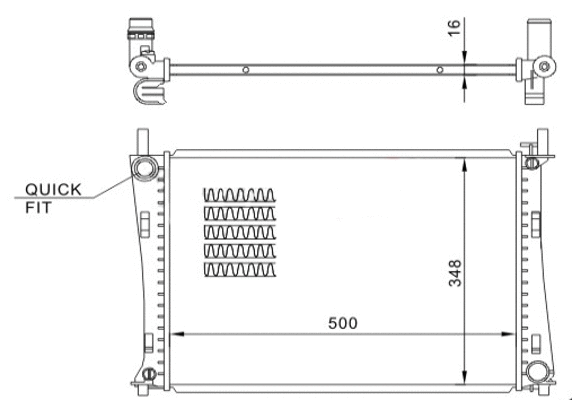 Radiateur, refroidissement du moteur HART 612 328