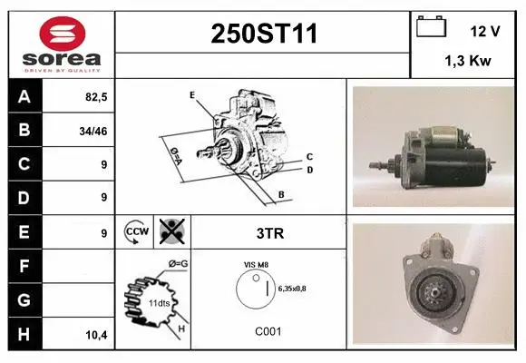 Démarreur STARTCAR 250ST11