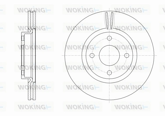 Disque de frein WOKING D62555.10