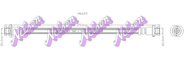 Flexible de frein KAWE H6619