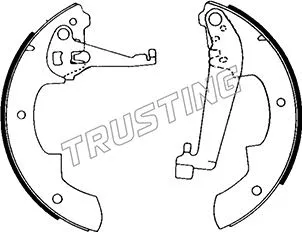 Jeu de mâchoires de frein TRUSTING 079.179
