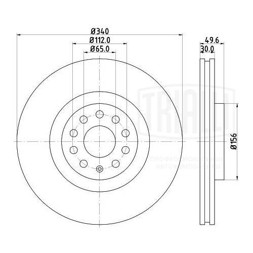 Disque de frein TRIALLI DF 180130