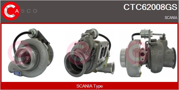 Turbocompresseur, suralimentation CASCO CTC62008GS
