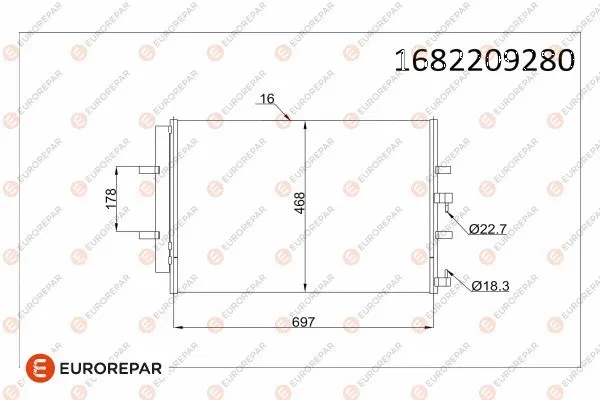 Condenseur, climatisation EUROREPAR 1682209280
