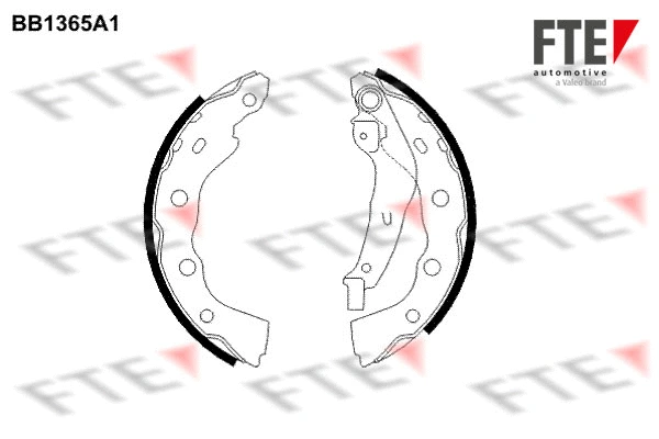 Jeu de mâchoires de frein FTE 9100112