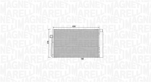 Condenseur, climatisation MAGNETI MARELLI 350203899000
