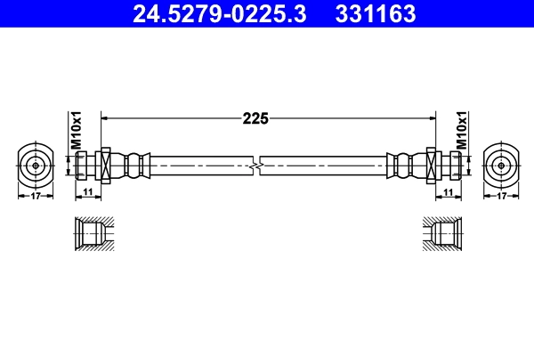 Flexible de frein ATE 24.5279-0225.3