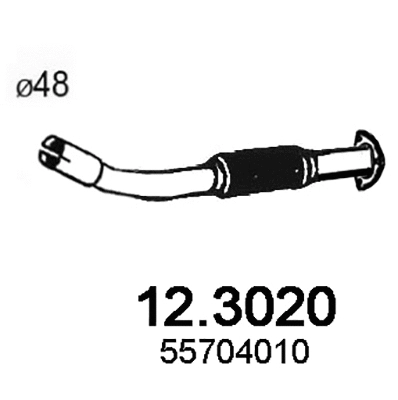 Tuyau d'échappement ASSO 12.3020